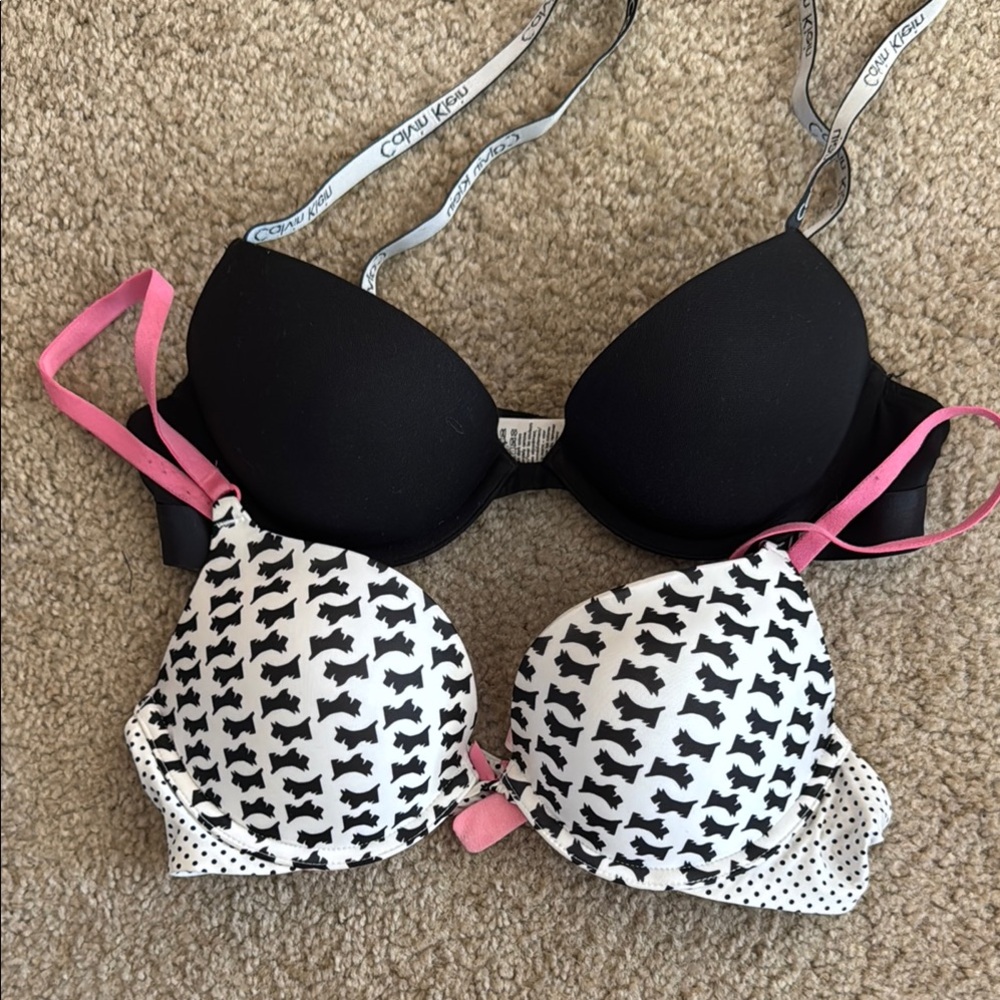 Black and White Bra Set